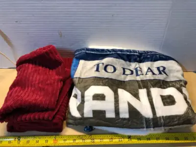 Blanket two pillow shams