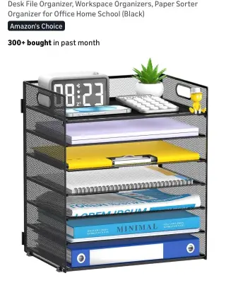 8 tier paper organizer