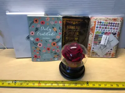 Clever fox planner, gratitude journal, best friend’s notebook, planner, rose globe