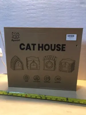 2 boxes cat house