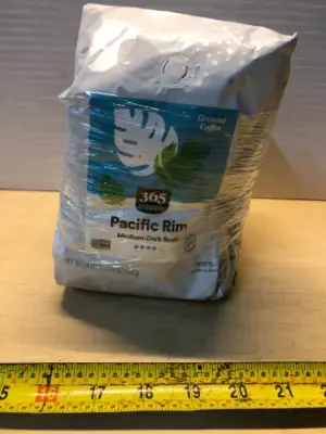 2 bags 24oz 365 pacific rim ground coffee exp:02/23/2026