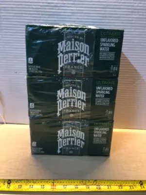 3 boxes 8 pack maison Perrier sparkling water exp:12/17/2026