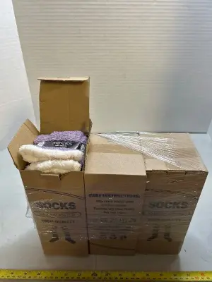 A lot of women’s fuzzy socks