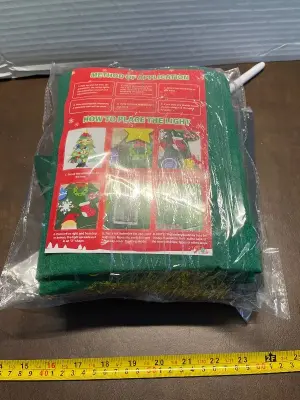 bundle of Halloween and Christmas decorations