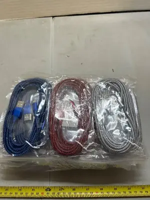 lot of long iPhone chargers