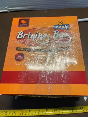 3ct 2 pack brining bag