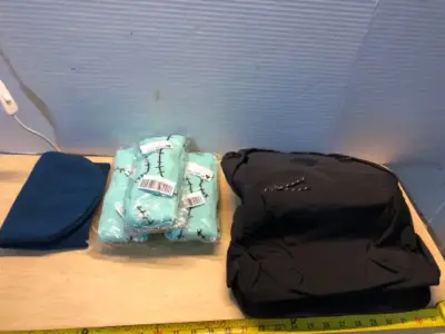 Beenie, 3 packs of cosplay socks, black backpack