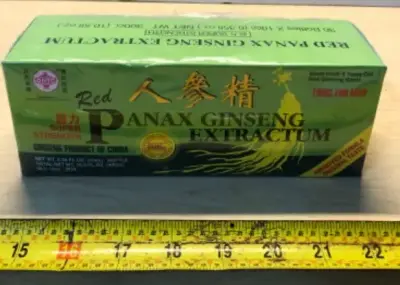 Box of 30 bottles ginseng exp:12/31/2030
