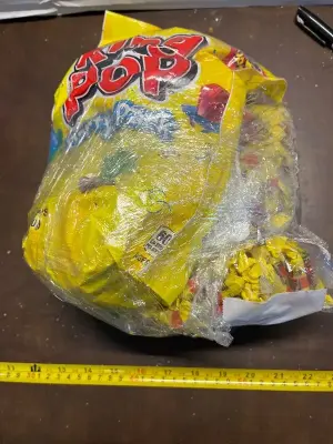 bundle of various candies