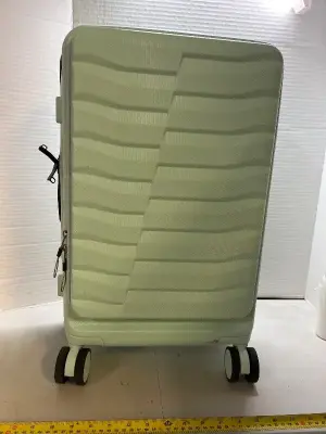 luggage on wheels with combination lock