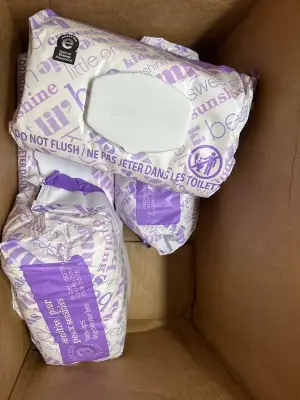 4 90 packs of Amazon sensitive baby wipes