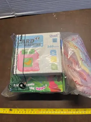 ankle grip socks (unknown size) kids puzzle card machine, shatter melon game