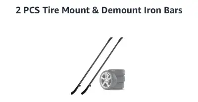 tire iron steel black 2pack