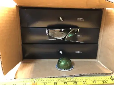 3 boxes N coffee stormio aluminum cups (opened)