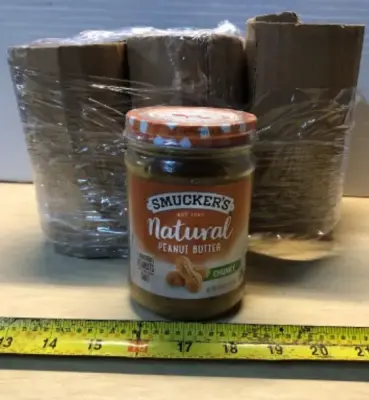 6 jars of smuckers natural chunky peanut butter exp:04/2026