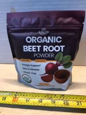 6 bags 8oz organic beet root powder exp:10/2027