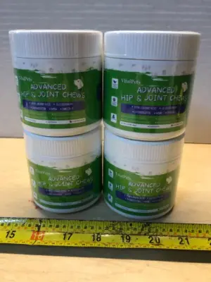 4 tubes hip and joint chews for dogs 90 chews each
