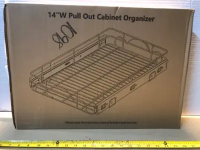 14” w pull out cabinet organizer