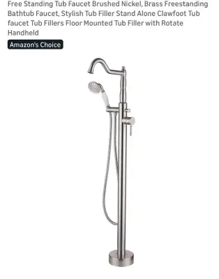 Standing tub faucet