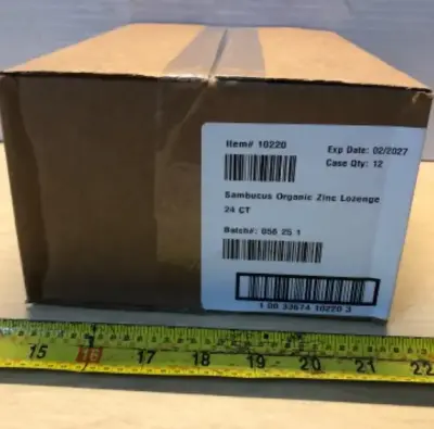 Organic zinc lozenge 24 count exp:02/2027