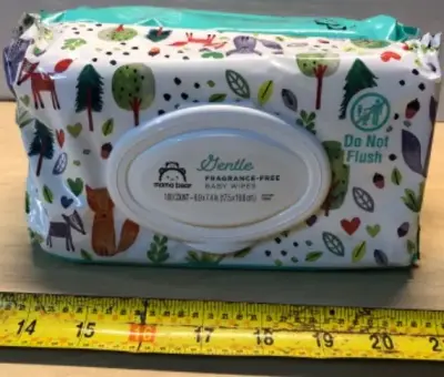 2 packages gentle care 100 count baby wipes