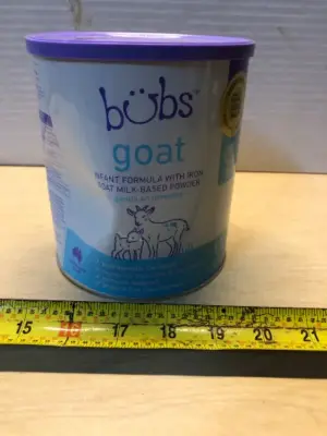 20oz bubs goat infant formula with iron exp:09/02/2027
