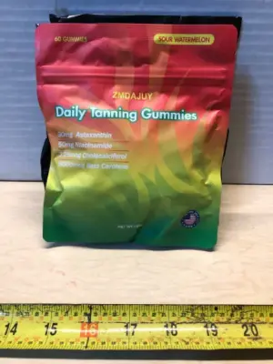 3 packs daily tanning gummies 60 gummies each bag exp:03/2027