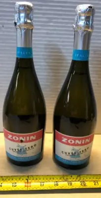 2 bottles Zonin alcohol free beverage exp:03/04/2027
