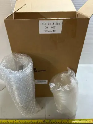 set a 50 16 ounce clear plastic cups with lids