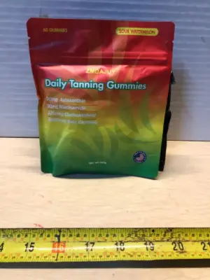 3 packs of daily tanning gummies 60 gummies each pack exp:03/2027
