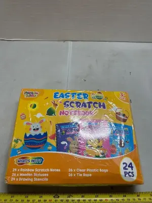 24 piece Easter scratch notebooks