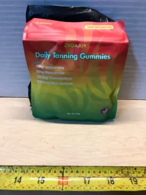 3 bags daily tanning gummies 60 gummies per pack exp:03/2027