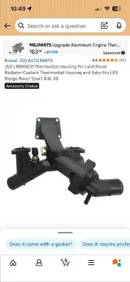 thermostat housing Range Rover sport 4.4L V8?