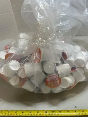 box of variety K cups various dates, some busted