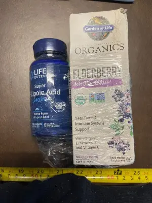 R-lipoic acid , elderberry immune syrup