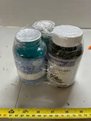 two jars of BP 157 gummy’s one jar missing cap one jar of elderberry plus vitamin D3 C and zinc Gummies