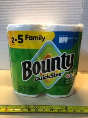 2 packs bounty quick size paper towels