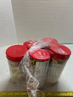 five count prank jellybean cans with fake snake inside