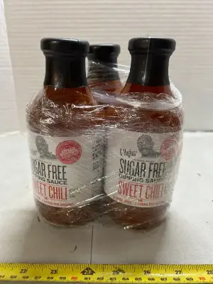 3 18 ounce jars of sugar-free sweet chili dipping sauce