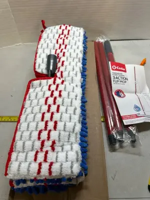 oh cedar three action, flip mop, hardwood floor, and more with two mop heads