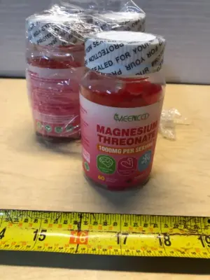 4 bottles magnesium threonate 60 gummies each bottle exp:05/18/2027