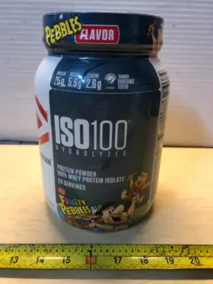 25.7oz fruity pebbles flavor protein powder exp:11/2026