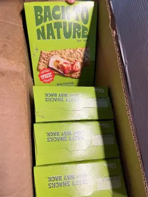 4ct back to nature, multigrain flatbread crackers exp nov/26