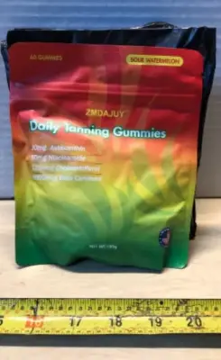 4 packs daily tanning gummies 60 gummies each bag exp:03/2027