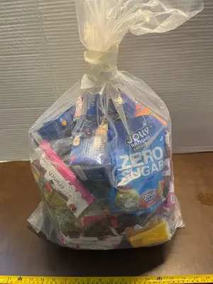 bag of various snacks