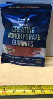 2 bags creatine gummies 120 gummies each bag sugar free exp:04/22/2027