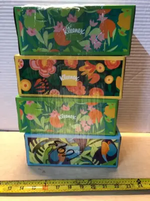 4 boxes Kleenex