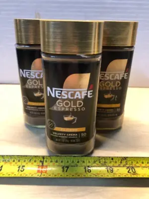 3 jars Nescafé gold espresso exp:07/21/2027