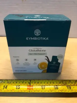 Box of 26 liquid packets of glutathione gut and skin support exp:12/2026