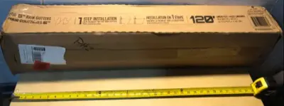 One step install aluminum gutters 120’ linear feet 40pcs 3’ each pc